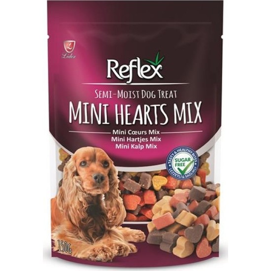 Reflex Semi Moist Mini Kalp Mix Köpek Ödül Maması 150 Gr