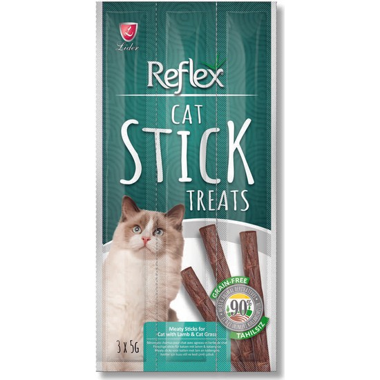 Reflex Stick Treats Cat Kuzu Etli Ödül Çubuk 3 x 5 g