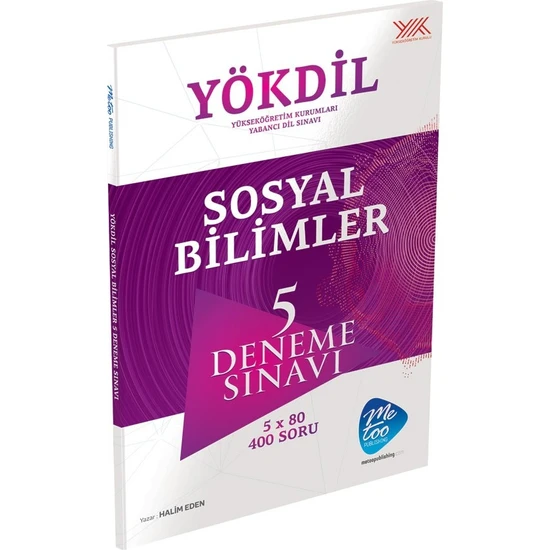 Mee Too Publishing YÖKDİL Sosyal Bilimleri 5 Deneme Sınavı