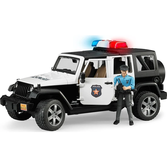 Bruder Jeep Wrangler U.R Polis Aracı Ve Memur - BR02526