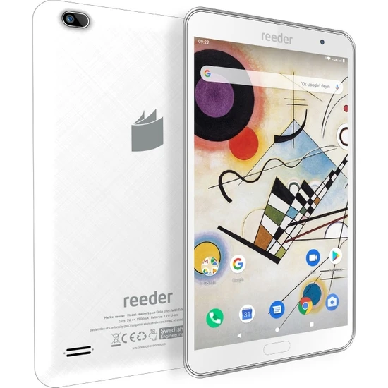 Reeder M8 Go 8GB 8 IPS Tablet Beyaz