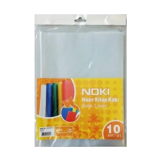 Noki Hazır Yapışkanlı Kitap Kabı Şeffaf 10 Lu 60170-10
