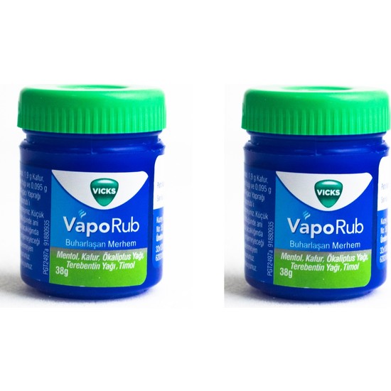 Vaporub Vicks Buharlaşan Merhem 38 Gr. 2x38 gr (2 Adet) Fiyatı