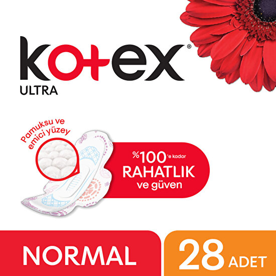 Kotex Ultra Dörtlü Normal Hijyenik Ped 28'li