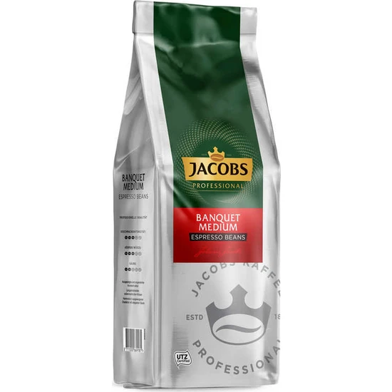 Jacobs Banquet Medium Espresso Beans Çekirdek Kahve 1kg