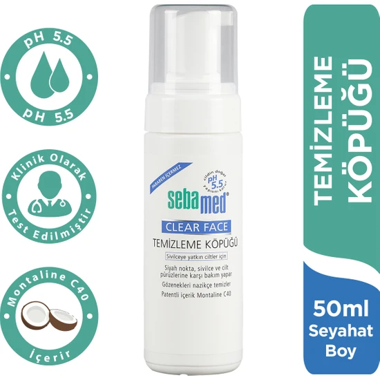 Sebamed Clear Face  Temizleme Köpüğü 50 ml