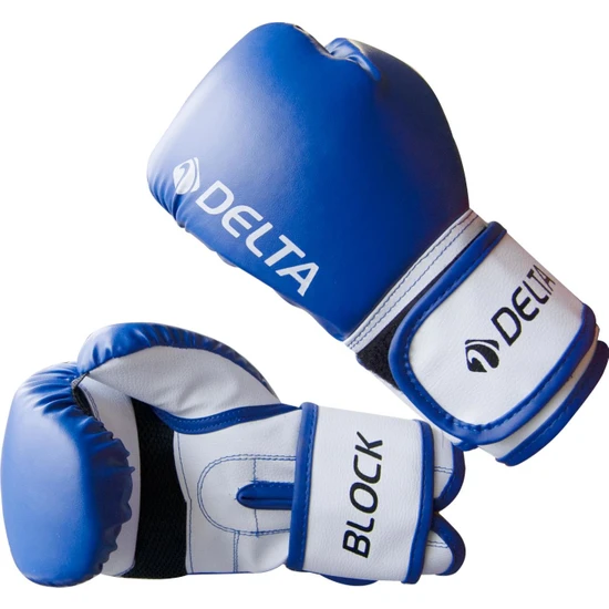 Delta Block Dura-Strong Çantalı Mavi-Beyaz Boks Eldiveni