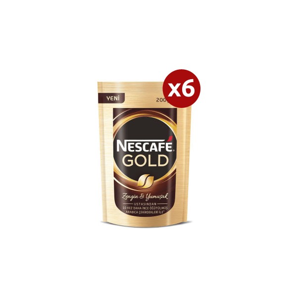 Nescafe Gold Kahve Eko Paket 200 gr 6�lı Set Fiyatları, Özellikleri ve