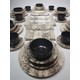 Keramika 44 Parça 6 Kişilik Kahvaltı Yemek Takımı Siyah