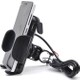 Netpor USB Şarj Soketli Aç Kapa Tuşlu Motosiklet Evrensel Telefon Tutucu