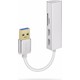 Alfais 4334 USB 3.0 To Ethernet RJ45 Micro SD/TF SD Kart Okuyucu Hub Çoklayıcı Adaptör
