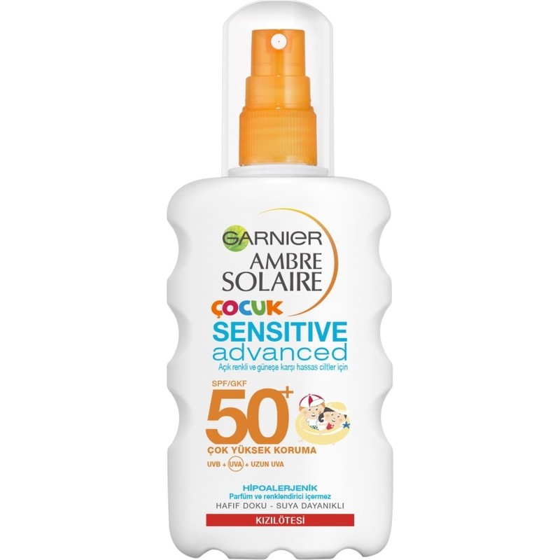 Garnier Ambre Solaire Sensitive Advanced Çocuk Sprey Gkf 50+ 200 ml