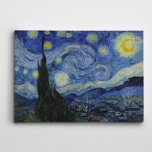 Dekolata Vincent Van Gogh Star Night Kanvas Tablo