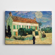 Dekolata Vincent Van Gogh White House Night Kanvas Tablo
