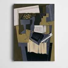 Dekolata Kitaplar Figürler Dekoratif Kanvas Tablo