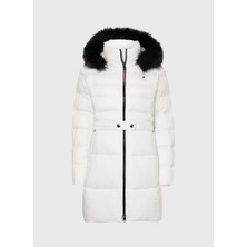 Tommy Hilfiger Beyaz Kadın Mont WW0WW37490YBL