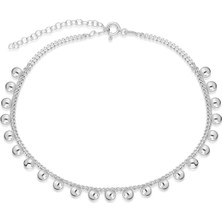 Adal Silver Kadın 925 Ayar Gümüş Top Top Halhal