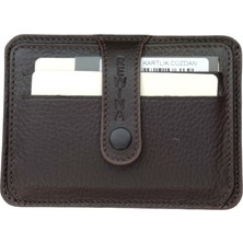 Rewina 9052 Hakiki Gercek Deri Çıtçıtlı Ince Cüzdan & Kartlık