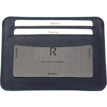 Rewina 9052 Hakiki Gercek  Deri Çıtçıtlı İnce Cüzdan & Kartlık 9052