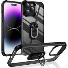 ZORE iPhone 14 Pro Kılıf Mola Kenar Köşe Yüzük Kısımları Renkli Kılıf