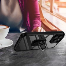 ZORE iPhone 14 Pro Kılıf Mola Kenar Köşe Yüzük Kısımları Renkli Kılıf