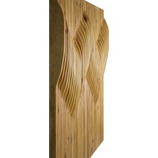Oppipo Doğal Ahşap Tablo - Geometrik 3D - Exclusive Tablo - Nordic ESTRIA3D Series OPPIPODAT02