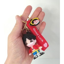 Hd Marketim One Piece Luffy Silikon Anahtarlık Çanta Süsü Oyuncak Aksesuar