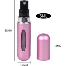 Cep Parfüm Şişesi Atomizer Seyahat Parfüm Şişesi Cep Kolonya Şişesi 5 ml