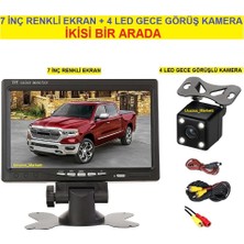 Ucuzcu Market 7 Inç Renkli Ekran + 4led Gece Görüşlü Geri Vites Kamera (Ikisi Bir Arada)