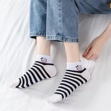 Worthy Socks 5'li Unisex   Inek Desenli Pamuklu  Bilek Çorap