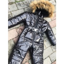 Modavals Kürklü Unisex Çocuk Kozmomont / Astronot Tulum