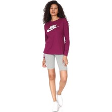 Nike W Nsw Essntl Short Kadın Gri Günlük Stil Kapri-Şort CZ8526-063