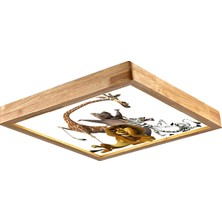 Wood Design World Ahşap Çerçeve Çocuk Odası LED Aydınlatma