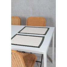 Bedinn Yılbaşı Amerikan Servisi 2'li Pamuk Keten Yeni yıl 30x45 Cm