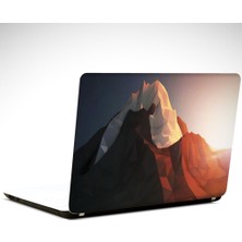 Dekolata Dağ Low Poly Laptop Sticker