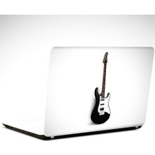 Dekolata Gitar Siyah Beyaz Laptop Sticker