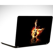 Dekolata Ateşli Gitar Laptop Sticker
