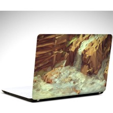 Dekolata Şelale Low Poly Laptop Sticker