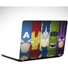 Dekolata Fantastik Kahramanlar Renkler Laptop Sticker