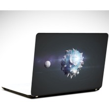 Dekolata Uydu Low Poly Laptop Sticker
