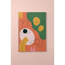 Co Notes  3'lü Spiralli Kareli Defter Seti - Summer Series A5 (15X21CM)