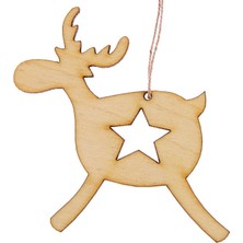 Webcenter Yılbaşı Süsü Çam Ağacı Süsü Boyanabilir Geyik 7 cm