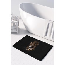 Monnhein Sevimli Tasarımlı Mikrofiber 2'li Takım Banyo Paspası, Kaymaz Taban, Makinede Yıkanabilir (40x60 Cm - 50x80 Cm)