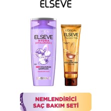Elseve Hydra Şampuan +  Mucizevi Yağ Saç Güzelleştirici Krem Seti - Kuru ve Sert Saçlar