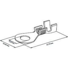 Mesa 25 Adet Mesa 4 Numara Kablo Ucu- 5,2mm (Skn-4) Tş2424