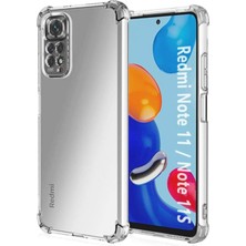 Caseart Xiaomi Redmi Note 11S Kapak Kamera Korumalı Antişok Airbag Köşe Korumalı Silikon Şeffaf Kılıf