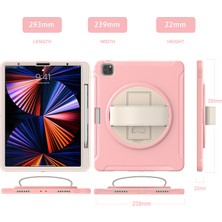 Xfashion iPad Pro Için Tablet Kılıfı - Pembe / Beyaz (Yurt Dışından)