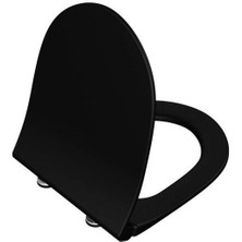 Vitra 120-083-009 Sento Slim Yavaş Kapanır  Mat Siyah