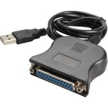 OEM USB Seri DB25 25 Pin Dişi Paralel Port Yazıcı Kablosu 1 5 Metre