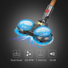 Elektrikli Islak Kuru Paspaslama Kafası Dyson V7 V8 V10 V11 V15 Elektrikli Süpürge Paspas Eki Çıkarılabilir Su Deposu ile (Yurt Dışından)